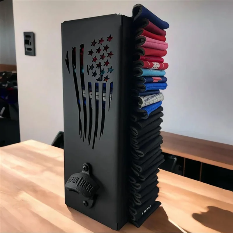 A59E-держатель для консервных банок с открывалкой для бутылок, настенный держатель для консервных банок, держатель для консервных банок 2 в 1, 30 х 9 х 9 см, простая установка