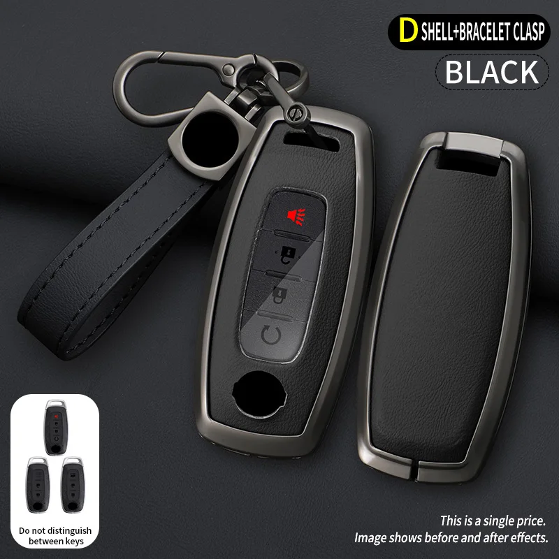 

Alloy Car Key Case Holder Key Cover for Nissan X-trail T33 Kicks Qashqai J12 Juke Teana Altima Ariya Accessories 2023 2022 2024