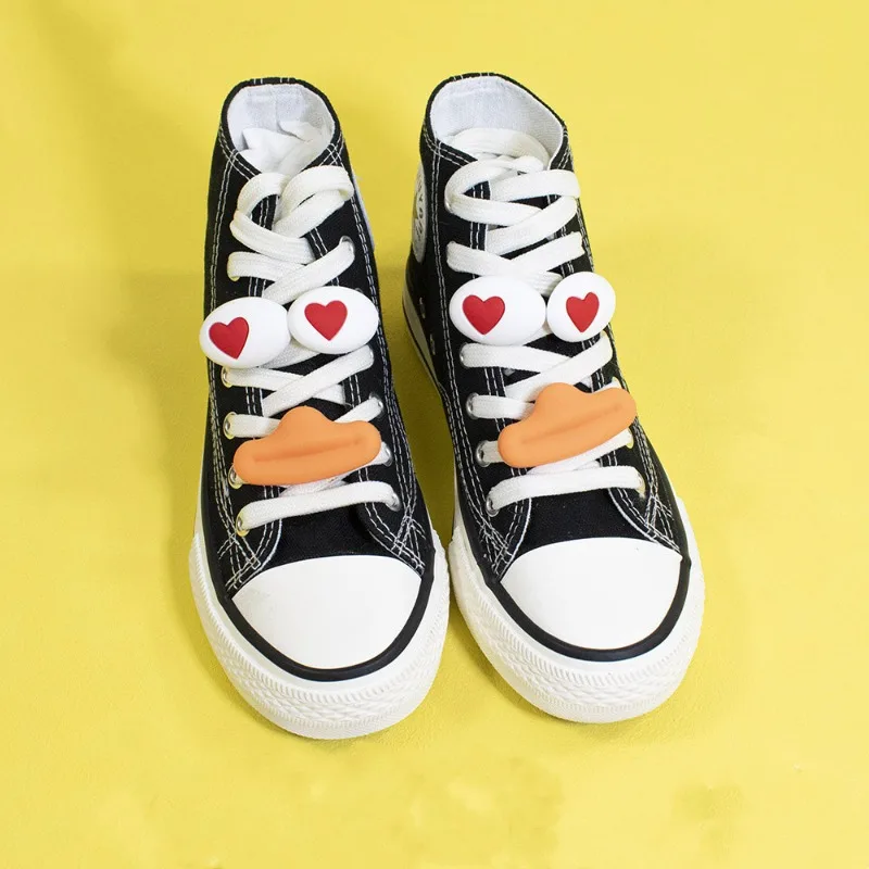 Funny Emoticon Accessories Collection Canvas Shoe Lace Buckle DIY Decorative Buckle Funny Style Lace Buckle Detachable