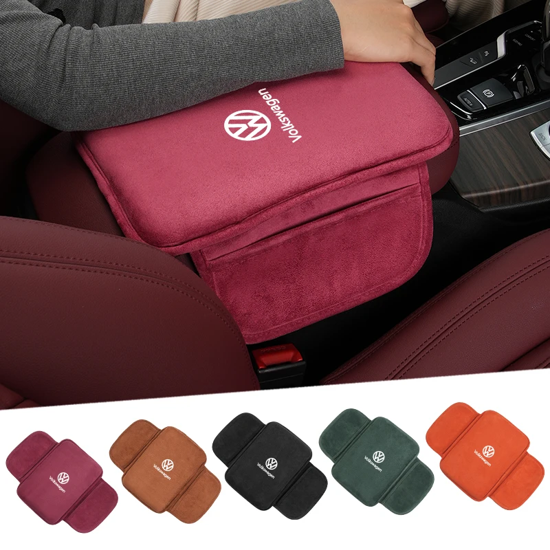 Car Center Console Armrest Box Protector Pad Storage Mat For Volkswagen VW Jetta Golf Beetle CC EOS GTI MK2 MK4 MK5 MK6 MK7