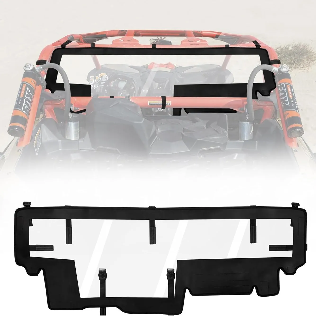 

UTV Soft Rear Windshield for Can Am Maverick X3 Rear Wind Cover Easy Install For Can-Am X3 & X3 Max XRS XDS Turbo RR accesorios