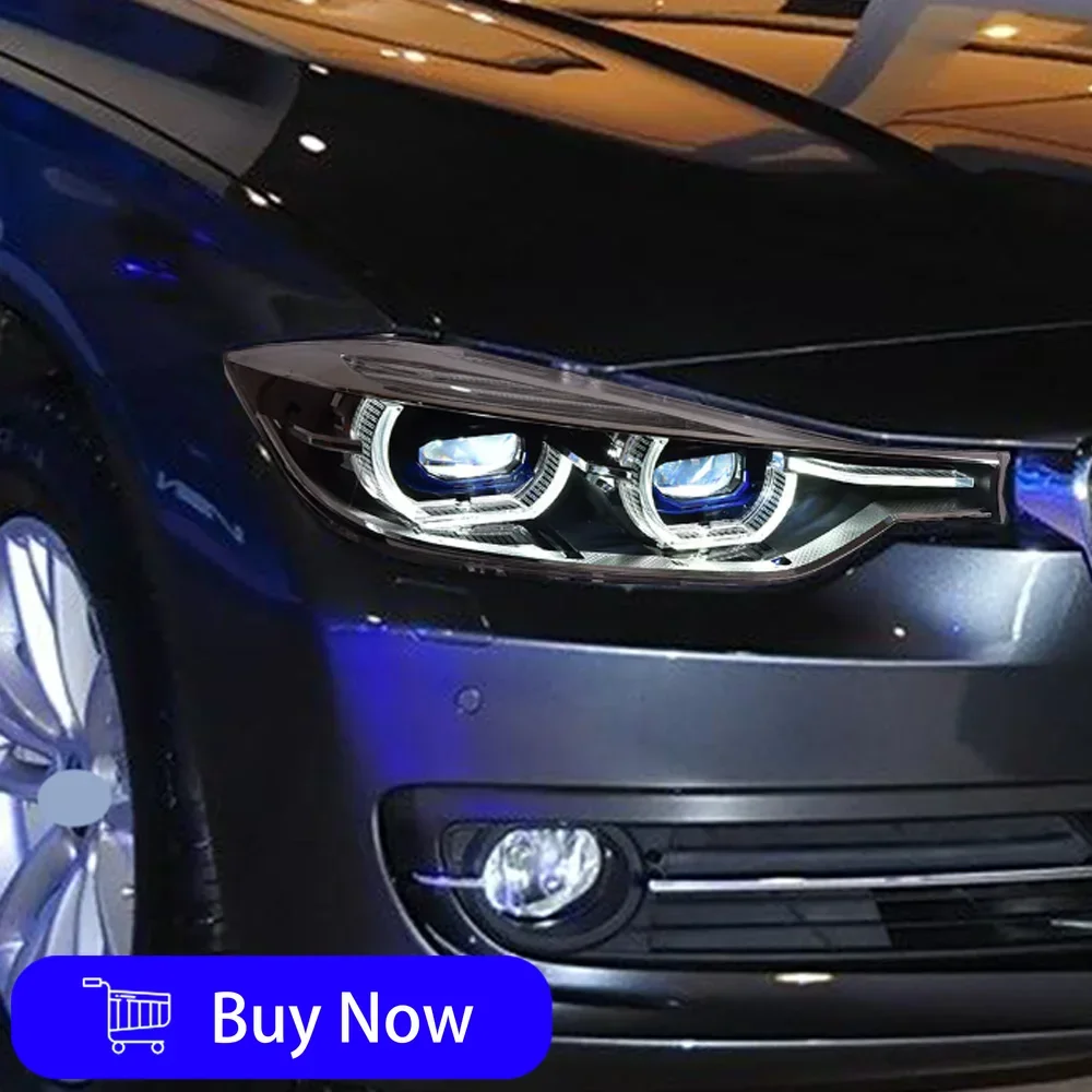 لسيارات BMW 3 Series F30 F35 320i 325i 330i 2013-2018 LED مجموعة المصابيح الأمامية للسيارات ترقية عالية التكوين ملحقات عدسة العرض