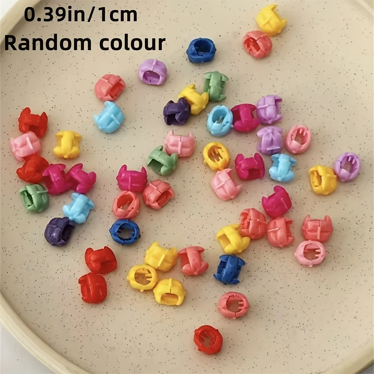 100pcs Small Clips Colorful Hair Clip For Hair Styling Braid Hair, Sweet Cute Hair Accessories