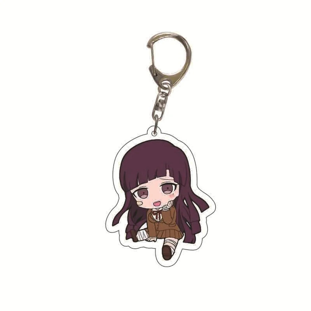 New Anime Danganronpa V3 Keychain Dangan Ronpa Acrylic Key Chain Accessories Pendant for Men Women Bag Keyring Jewelry Gift Hot