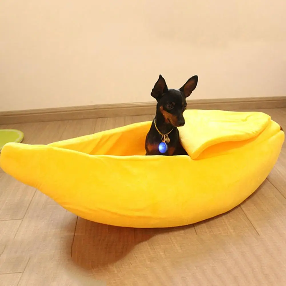 

Dog Cat Bed Cozy Place for Pets to Nap Cozy Banana-shaped Pet Nest Exquisitely Crafted Sleeping for Cats Dogs Warm for Furry