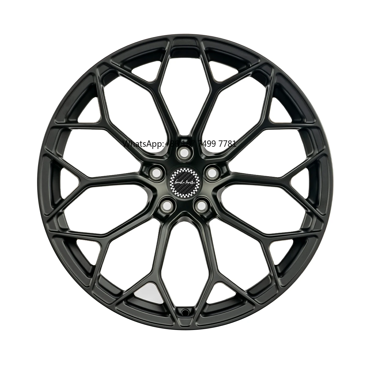 

Matte Black 5x114.3 Forged Aluminum Alloy Wheels 18-24 Inch Lightweight 4x4 Rims for ./.35mm ET with Spokes Design