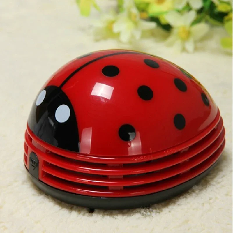 

Mini Ladybug Desktop Coffee Table Vacuum Cleaner Dust Collector for Home Office