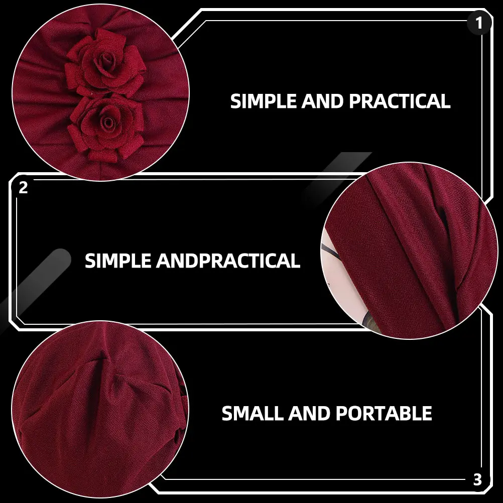

1pcs Sleep Turban Hat for Women Long Hair Protection Cap Comfortable Hair Care Head Wrap Soft Lightweight Durable Skin-Friendly