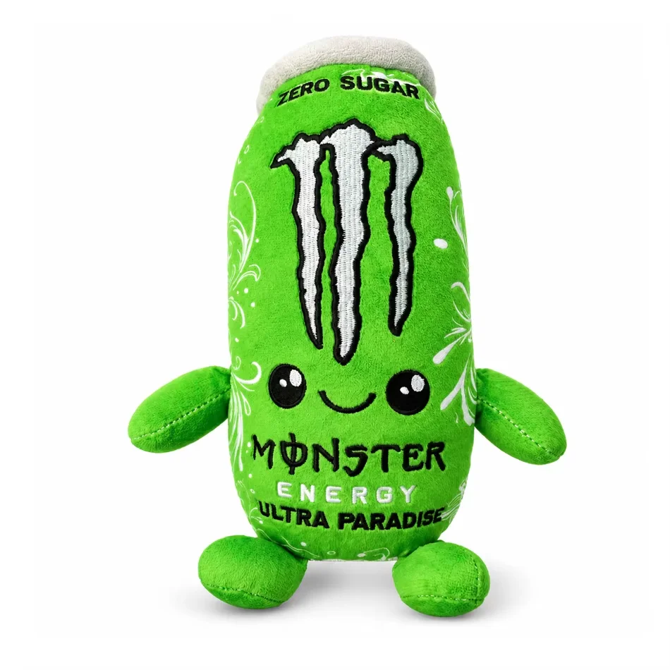 NIEUW – Pluche speelgoed in de vorm van een Monster Energy Drink-blik – schattig, zacht, cartoonachtig knuffeldier, perfect als decoratie voor in huis en als cadeau voor fans en vrienden – nieuw
