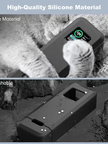 Silicone Case for Anker Prime 27,650mAh 250W/20,000mAh 200W Power Bank TF/SIM card PIN storage Carrying Travel Case Storage Bag