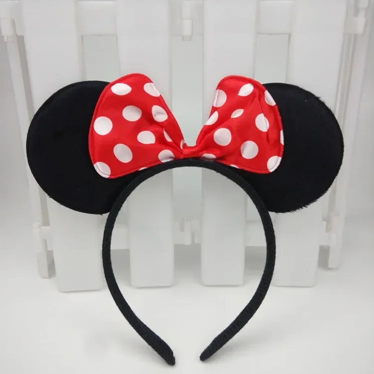 Trendy Dot Bow Mouse Ears Headband Spring Summer Hairband For Girl Children Festival Hair Accessories Girls Mouse Year Headwear