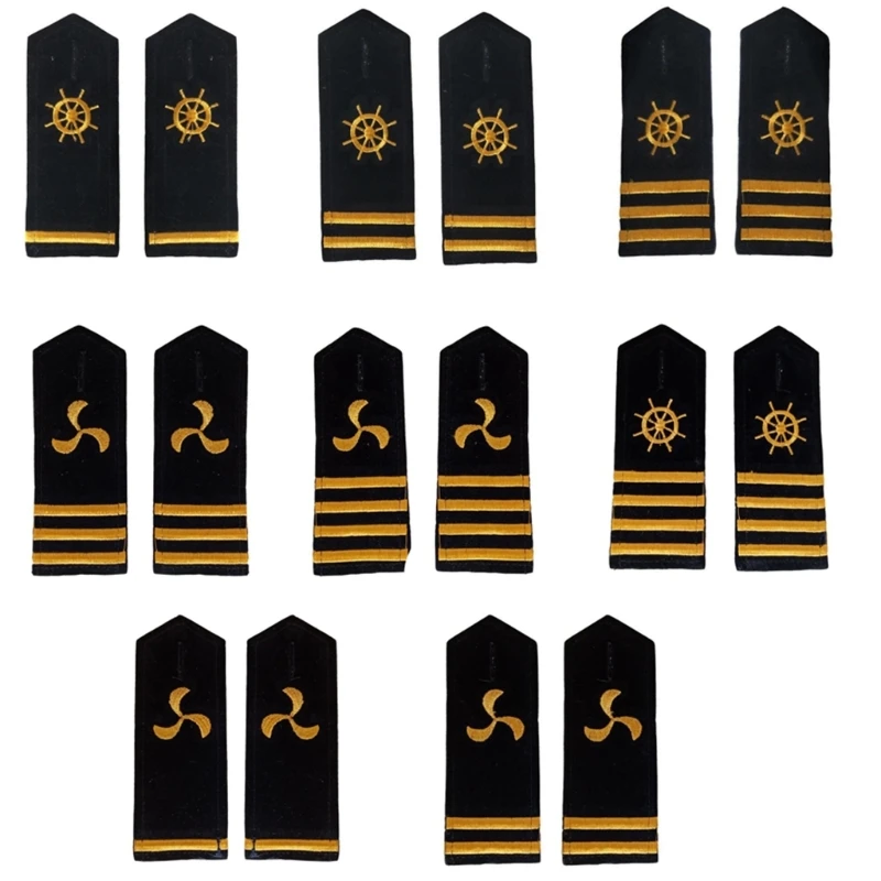 Shoulder Epaulettes Stripes Security Uniform Accessories Captain Professional Security Guard Epaulets Captain