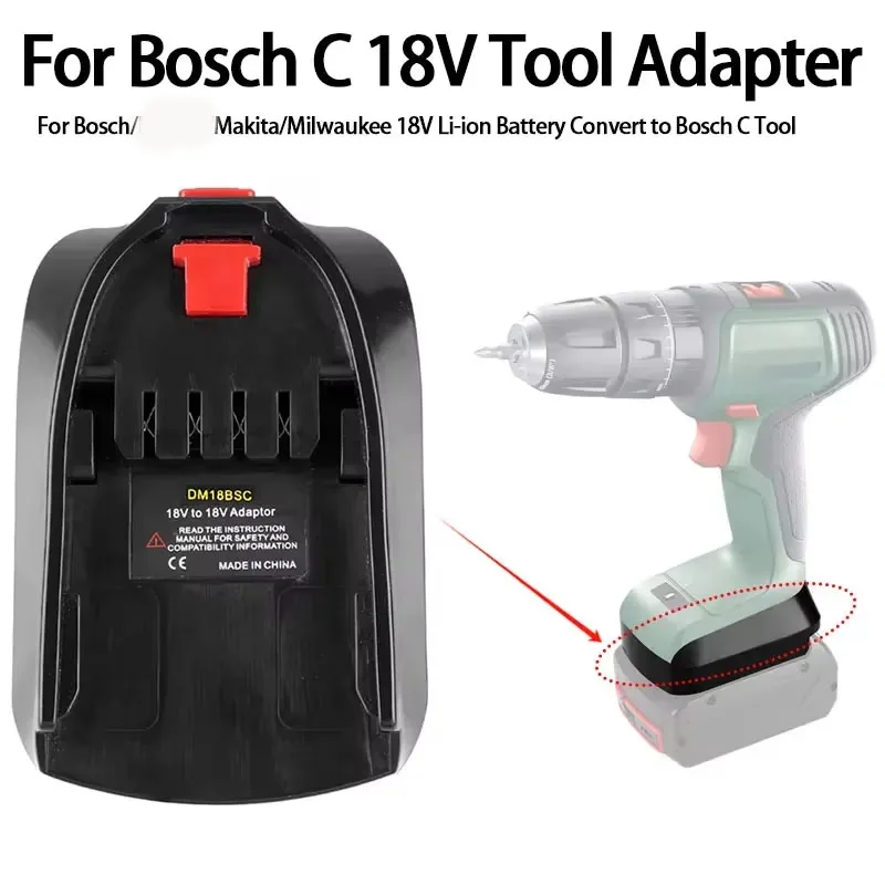 

Battery Adapter Converter for Dewalt/Makita/Bosch/Milwaukee 18V Li-ion Battery Convert To for Bosch PBA Series Electrical Tools