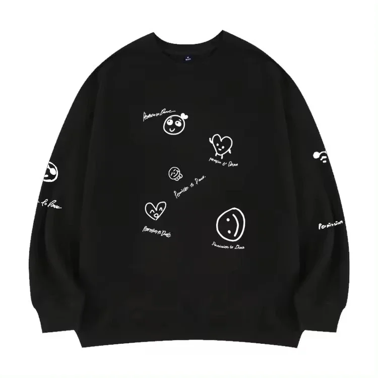 PERMISSION TO DANCE Perimeter printed Sweatshirt JIMIN the same style Hoodie Kpop Sweatshirts For Fans