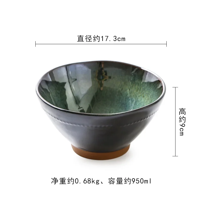 LingAo-Creative Ceramic Fruit Salad Bowl, Noodles and Soup Bowl
