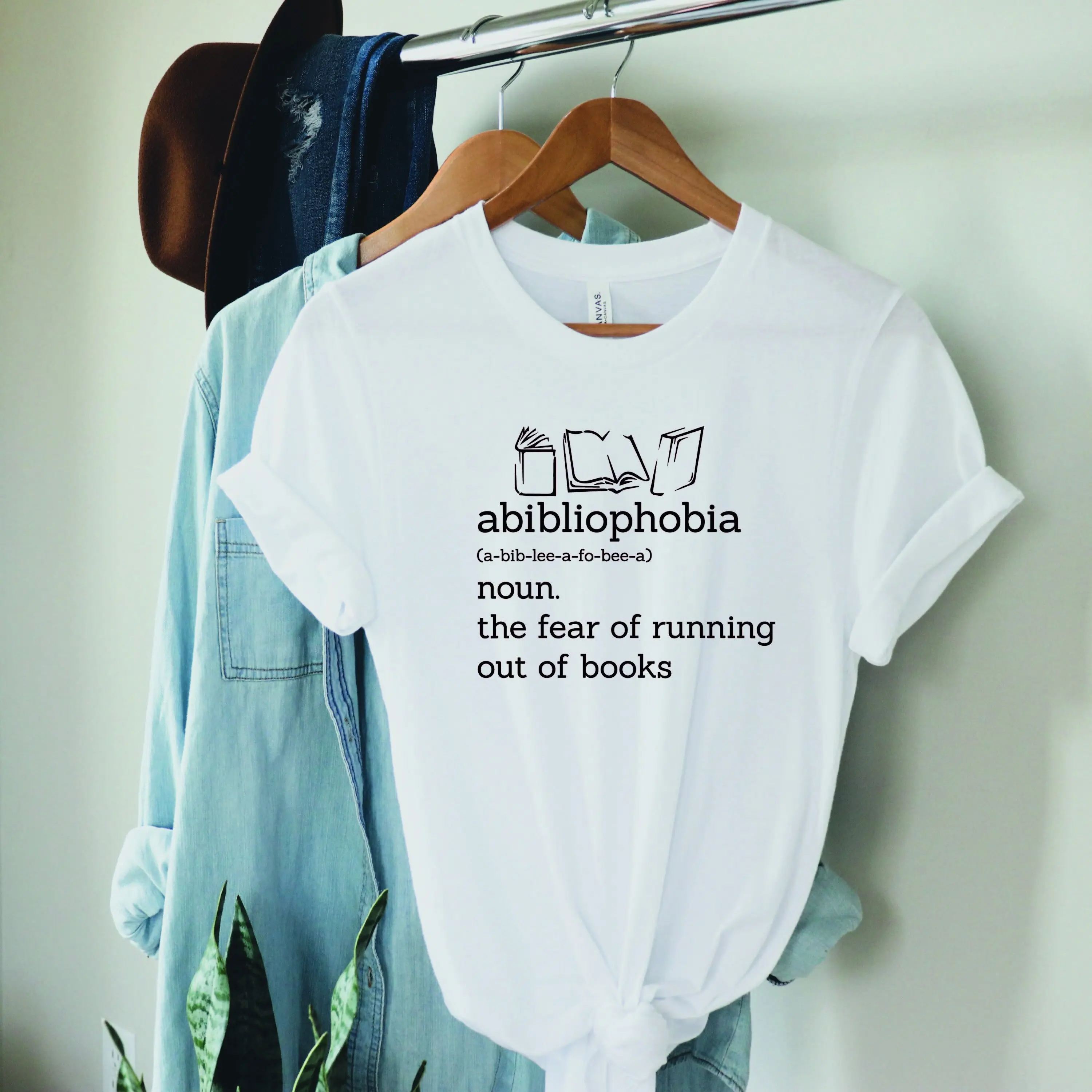 Abibliophobia T Shirt Book Lover Vintage Reader Sweat Reading For Student Bookworm Bibliophile Librarian Her