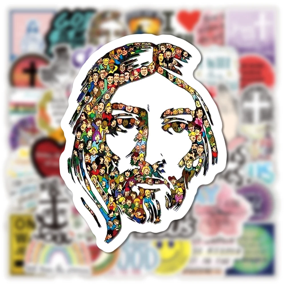 10/30/50PCS Bible Prayer Phrase Jesus Sticker Graffiti for Laptop Luggage Motorcycle Travel Lucky Faith Sticker Decals Wholesale