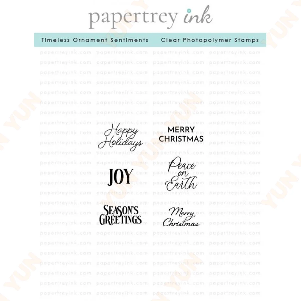 Timeless Ornament Sentiments Stamps Metal Cutting Dies Stamp Dies Stencil DIY Scrapbooking Christmas Greeting Card Gift 2025 New