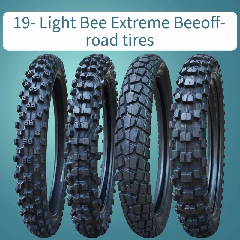 90 90 80 70 100-19 For Light Bee Extreme Bee Off-road Motorcycle Tire All-terrain Turtle Back Tread Widened Outer Tire