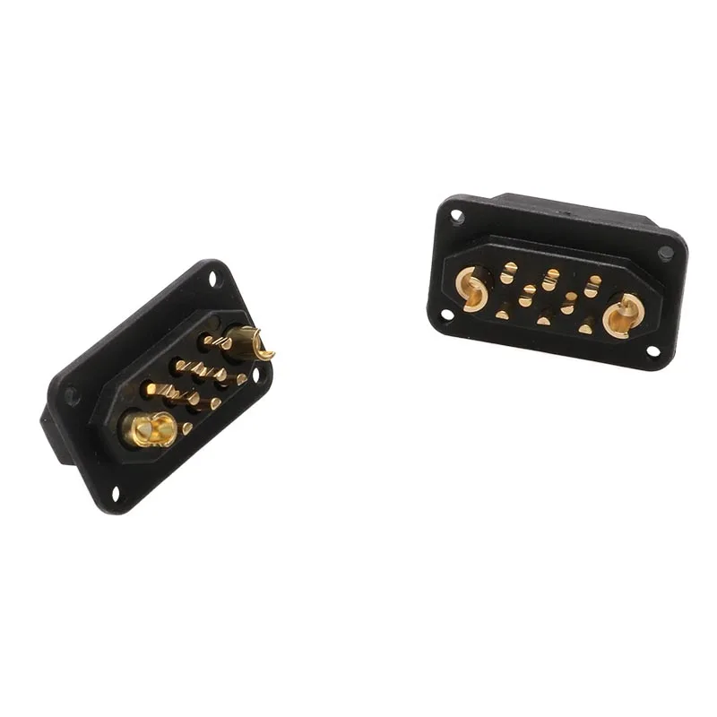 Conector servo macho e fêmea Turbojet JX8 banhado a ouro, adaptador de sinal de alta corrente para RC Drone e Avião, 2 pares, 2 mais 8 pinos