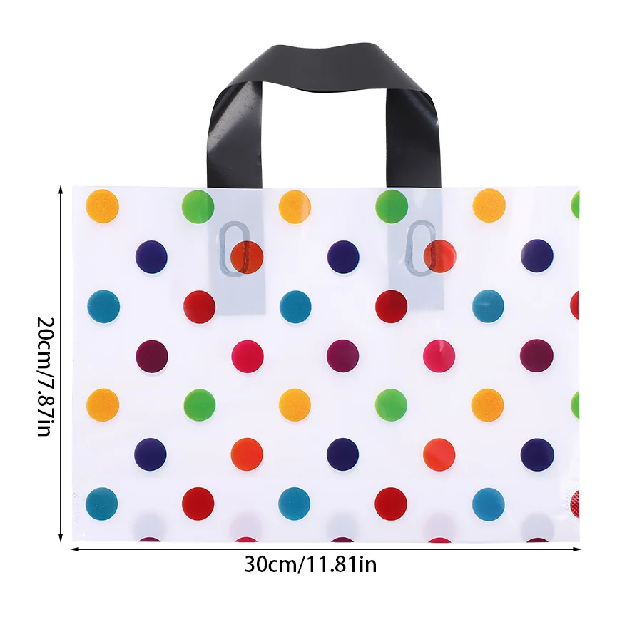 10/20Pcs Polka Dot Gift Bags with Handles for Wedding Birthday Party Favors Christmas New Year Gift Packaging Bag Baby Shower