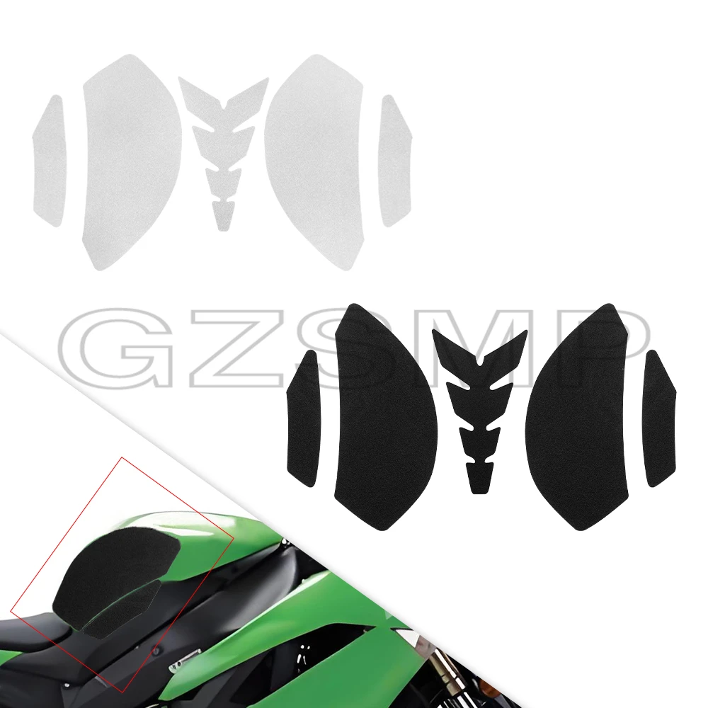 fit For KAWASAKI ZX6R ZX 6R 2009-2016 ZX 636 2012 - 2020 Motorcycle Anti slip Tank Pad Protection Knee Grip Sticker Decal