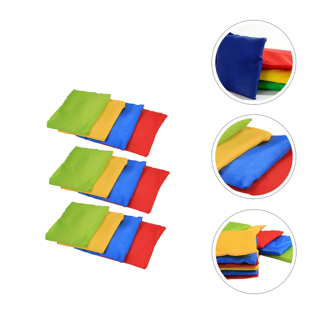 12 قطعة من أكياس الرمل المحمولة للأطفال لعبة الرمي السريع مادة قماش ممتازة مع حشوة داخلية غير سامة متعددة اللاعبين في الهواء الطلق والداخلية #4