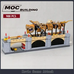 GBC Module MOC Famous Movie Scene Attack Model Building Blocks DIY Technology Bricks Assembly Collection Display Toys Xmas Gifts