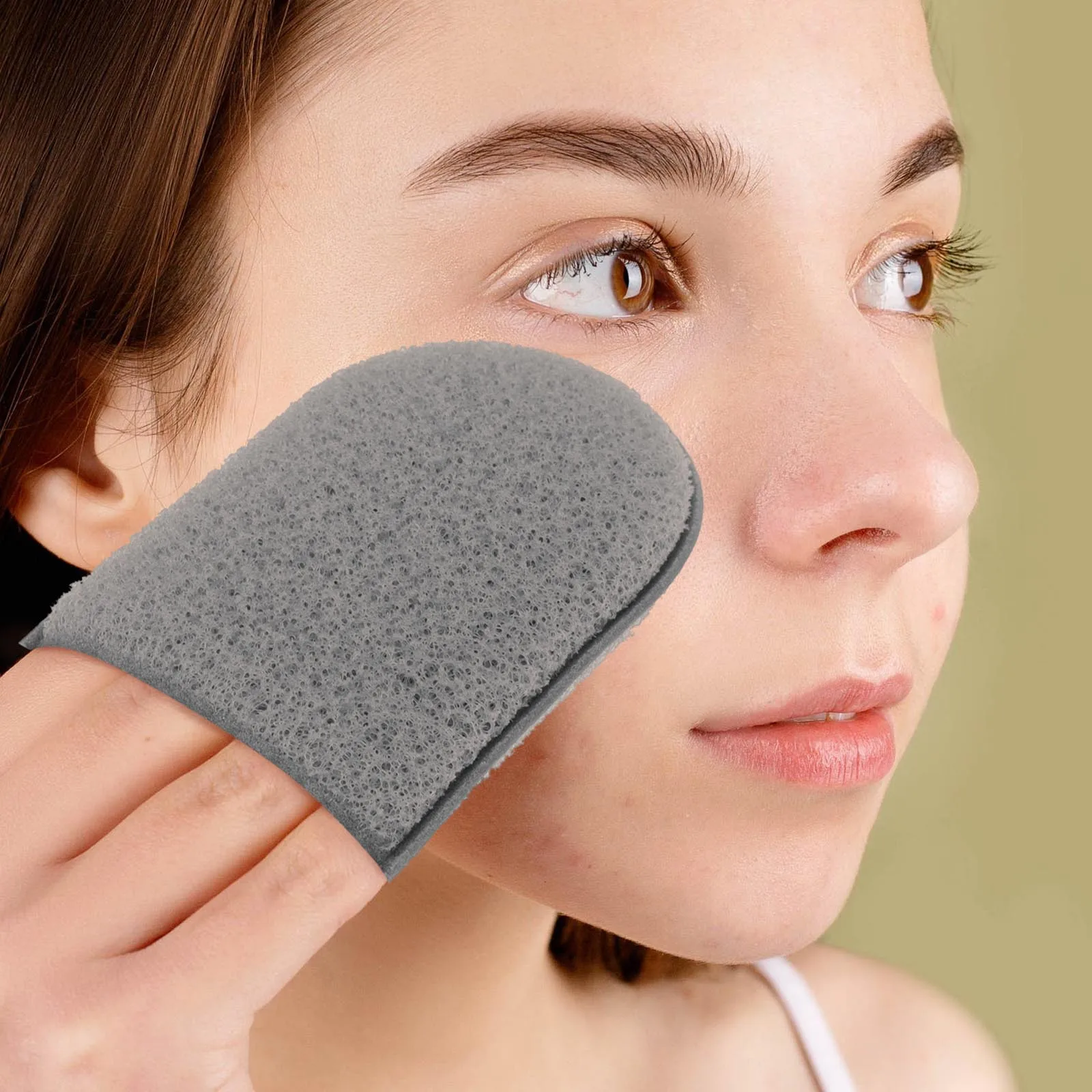 แผ่นกำจัดผงเครื่องสำอาง 6 ชิ้น วัสดุพรีเมียม ปลอดภัยต่อผิวหน้า ใช้ทำความสะอาดเครื่องสำอางทุกวัน แผ่นทำความสะอาดใบหน้า