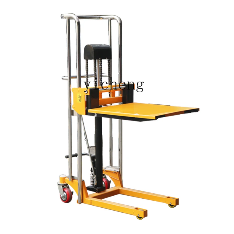 XL Simple Light Manual Hydraulic Stacker Truck Luggage Mold Lifting Truck Handling Forklift