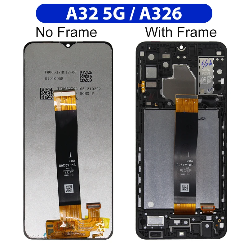 SUPER AMOLED For Samsung Galaxy A32 4G A325F Display For Samsung Galaxy A32 5G Touch Screen Digitizer Display Replacement Parts