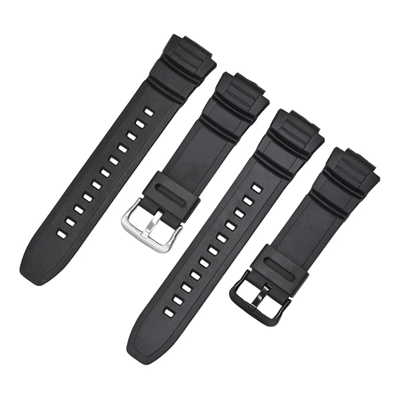 16mm Silicone Straps For Casio Watch MCW-100H/110H/W-S220/HDD-S100 WV-200/AE-2000/2100 Replace Wrist Band With Tool Accessories