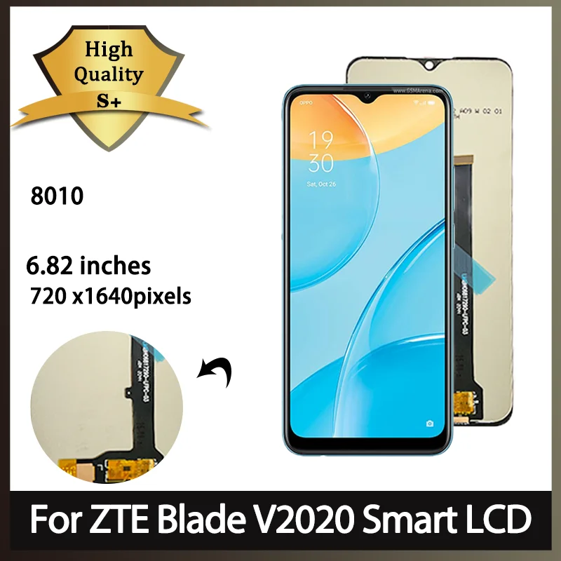 6,82 "" Lcd para ZTE Blade V2020 Smart 8010 pantalla táctil digitalizador Panel montaje 8010 pantalla Lcd