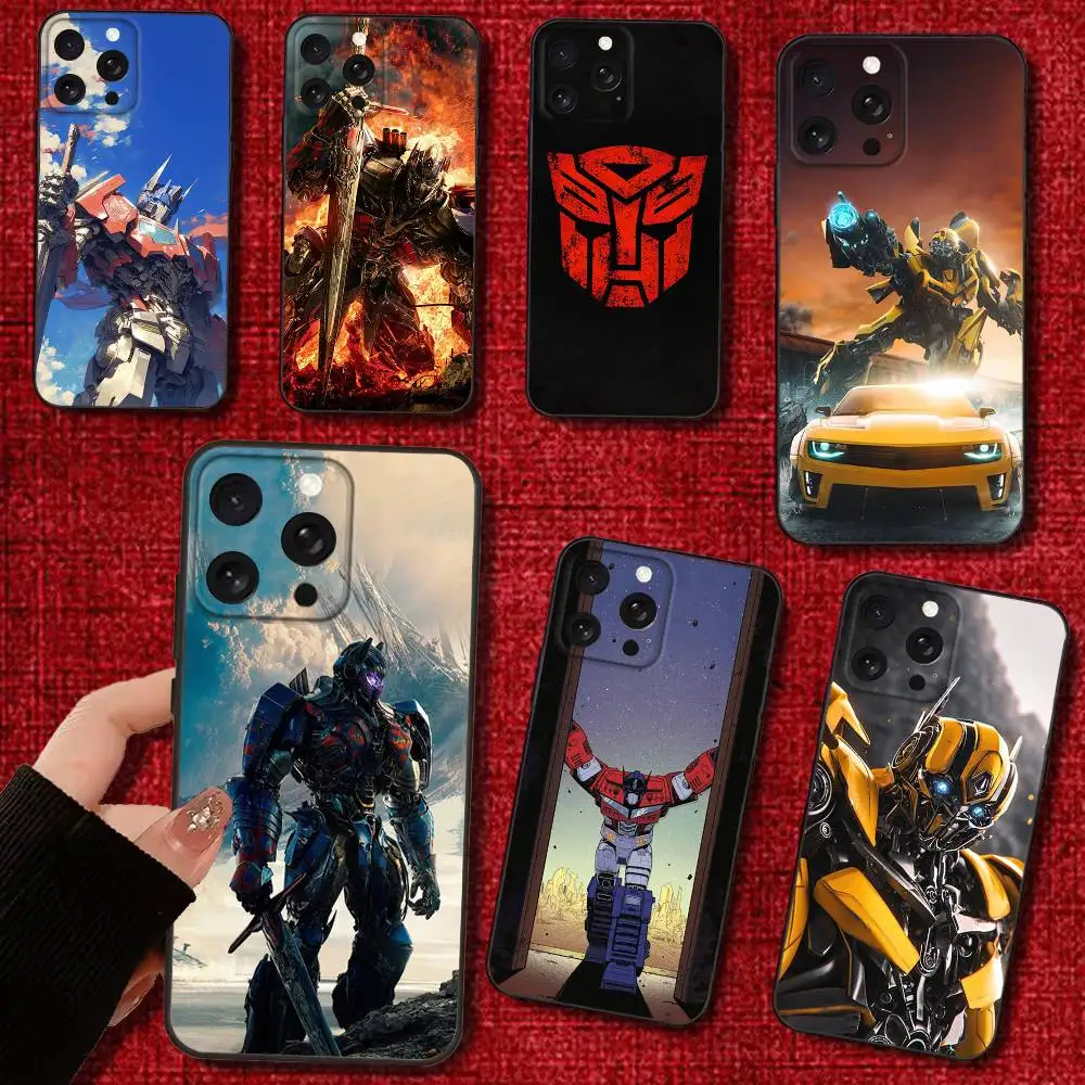 

Cool T-Transformers Phone Case For iPhone 16e,16,15,14,13,12,11,Pro,X,XS,Max,XR,Plus,Mini Soft Black Cover