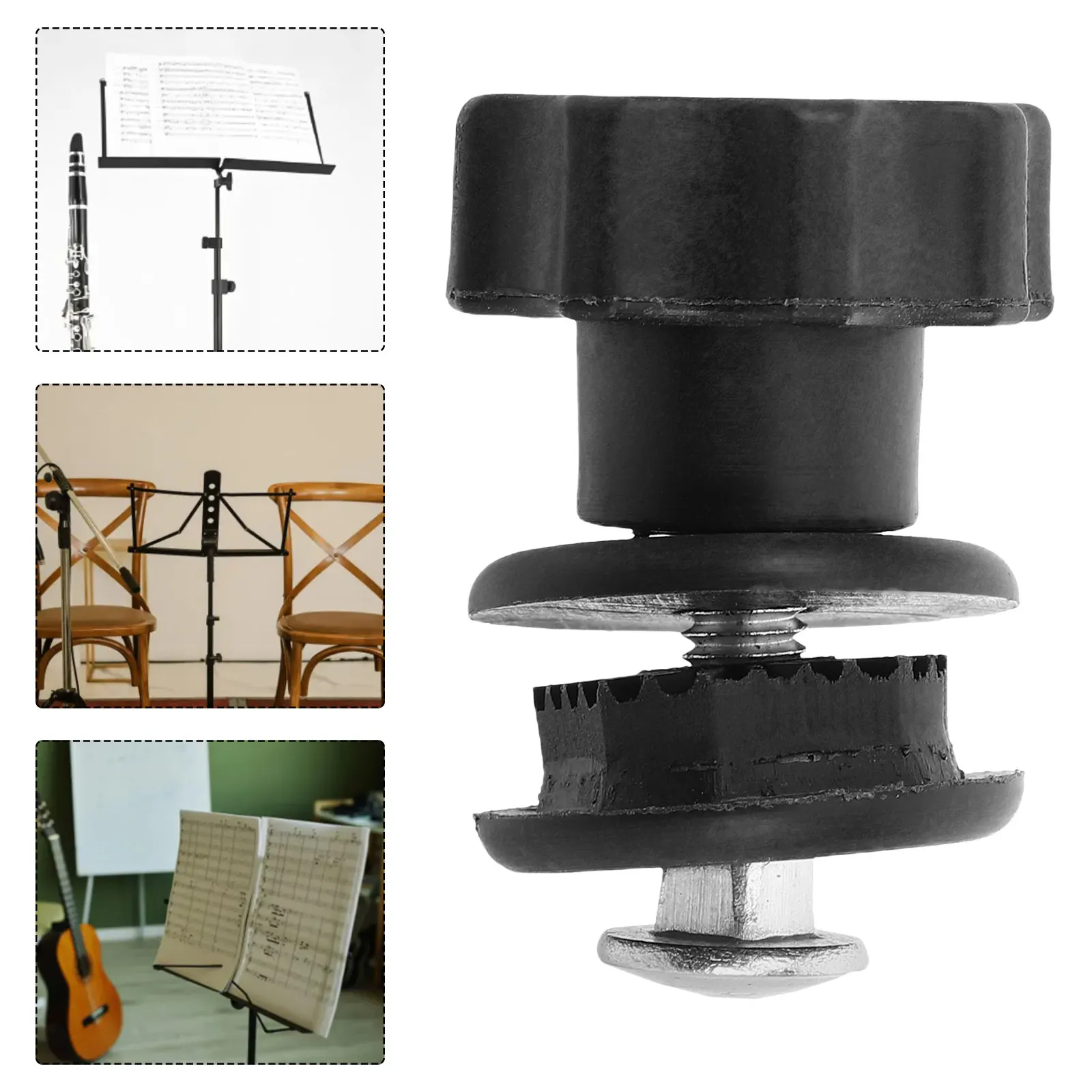 0.6cm Adjustable Music Stand Knob Tightening Screw Clamping Handle Replacement Accessory Portable Piano Book Rack