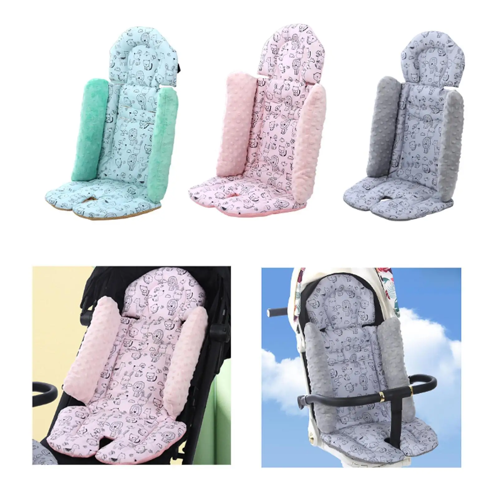 

Baby Stroller Cushion for Dining Chair Padding Pushchair Accessory Anti Slip Infant Carrier Pram Cushion Seat Pad Seat Liner