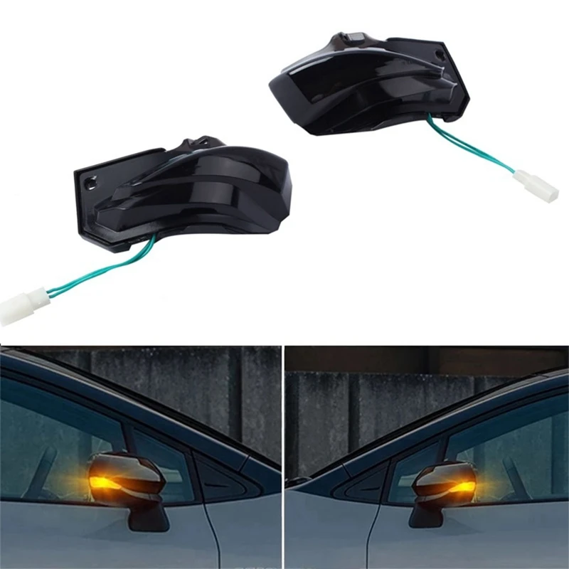 2 Piece Rearview Mirror Turn Signal Light Replacement Parts For Toyota Corolla 2019-2021 Toyota Sienta Yaris Cross