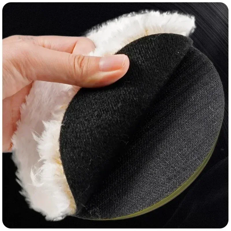 5Pcs 3/4/5/6/7 Inch Car Polish Pad Circle Soft Wool Waxing Buffing Pad Tool Kit  Auto Polishing Detailing Cleaning Goods