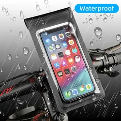 Bicycle Mobile Phone Holder Stand Waterproof Handlebar Bracket Cell Phone Support Case Bike Phone Mount Pouch Bag Fit For Iphone