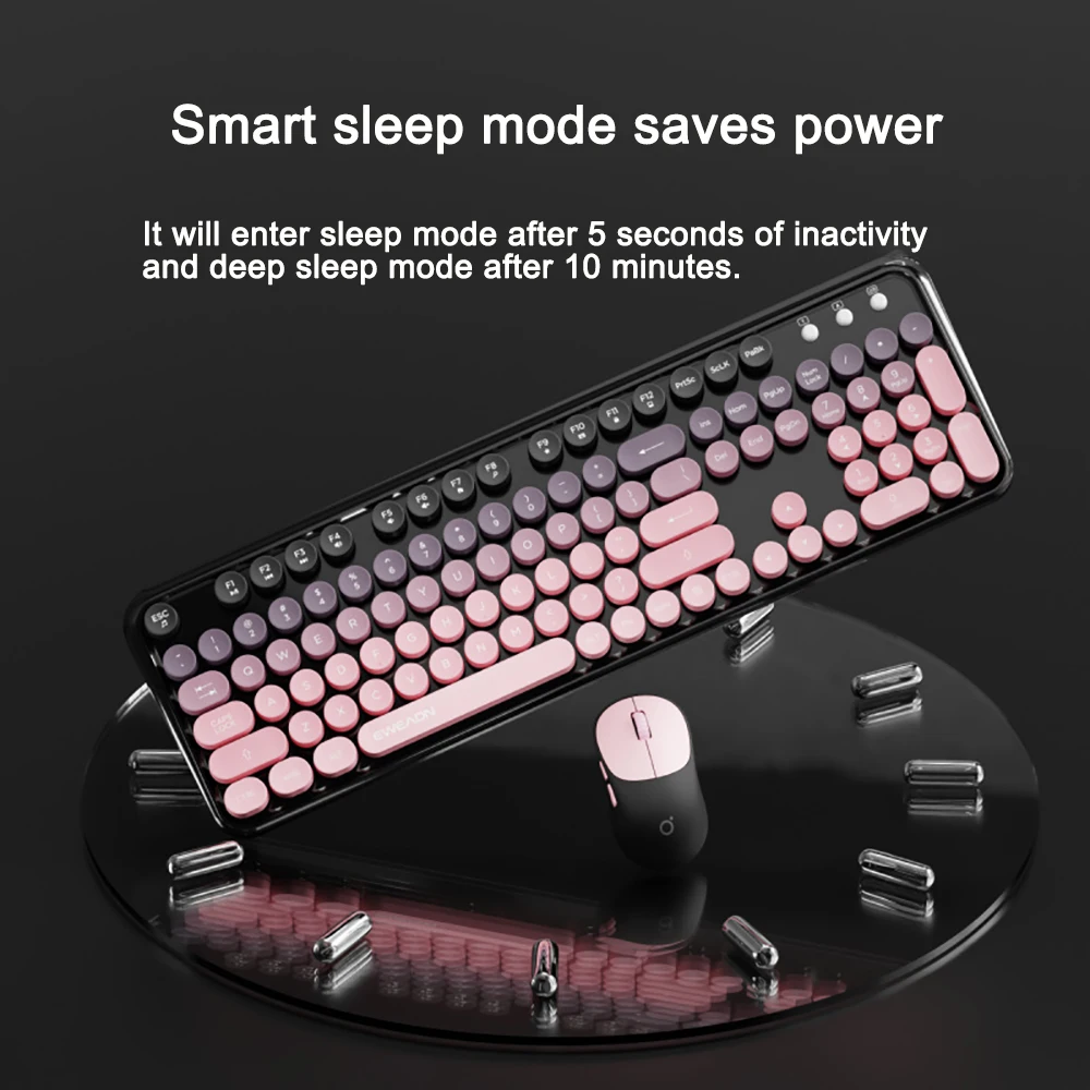 

Механическая клавиатура V96 F95, беспроводной Bluetooth-переключатель, тихий ноутбук, внешний женский офис, ABS, панк, киберспортивная игровая клавиатура, колпачок