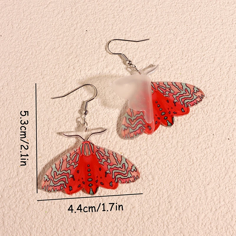 Earrings For Women Girls Hip Hop Cute Exaggeration Special Creativity Jewelry Insect Butterfly Beetle Cicada Fish