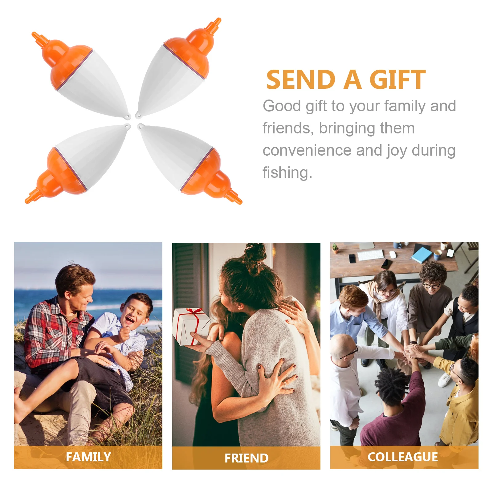 

1Set Sea Fishing Sensory Bobbers ABS 50g Round Floats Suspend Bait Above Bottom Useful Fishing Tackle Bobbers Floats