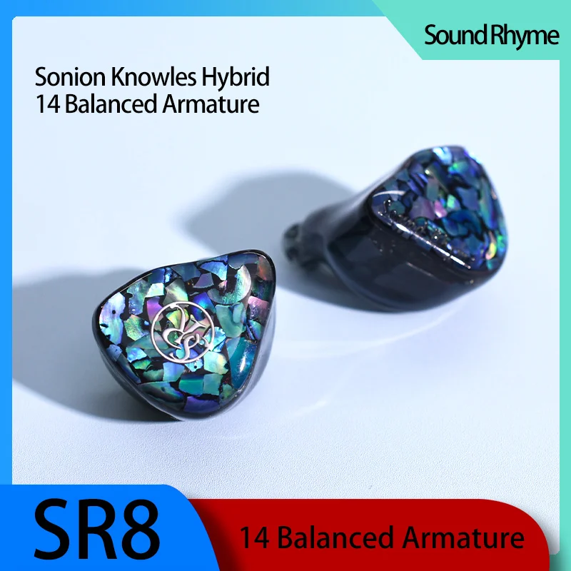 

Наушники-вкладыши Sound Rhyme SR8 14 с балансированным арматурным динамиком, флагманские, гибридные, Sonion Knowles, для мониторинга, HIFI