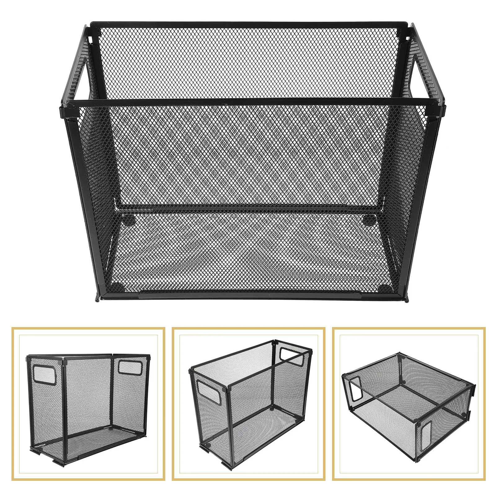 

File Organizer Mesh Desktop Document Holder Office Storage Rack Simple Design for Books Files Papers Magazines Desk Organization