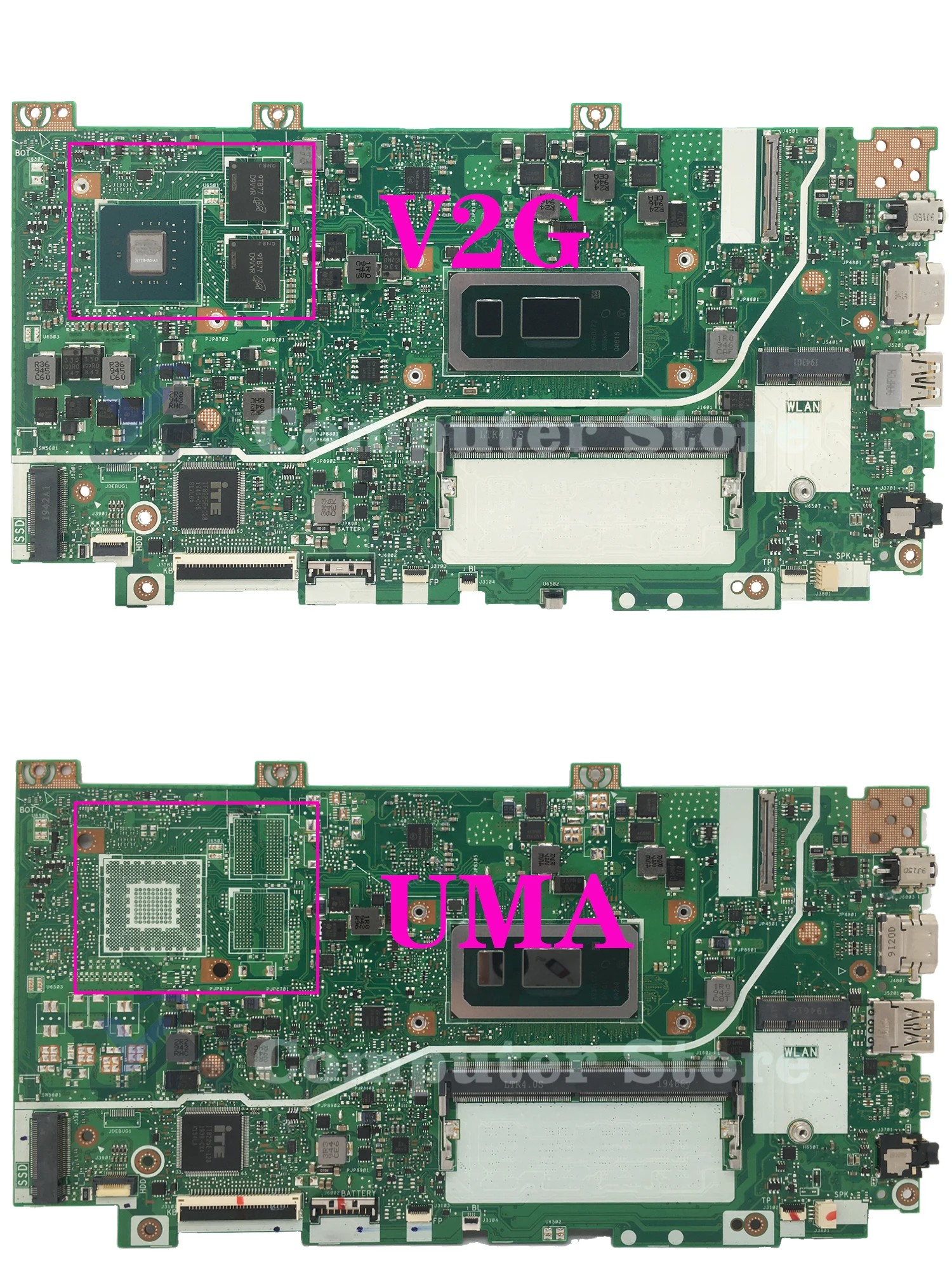 Imagem -03 - Placa-mãe do Portátil X412fa X412fjc X412flc X412fj X412fl X412f A412f F412f K412f S412f V412f R424f V4000f V4000fj X412fa