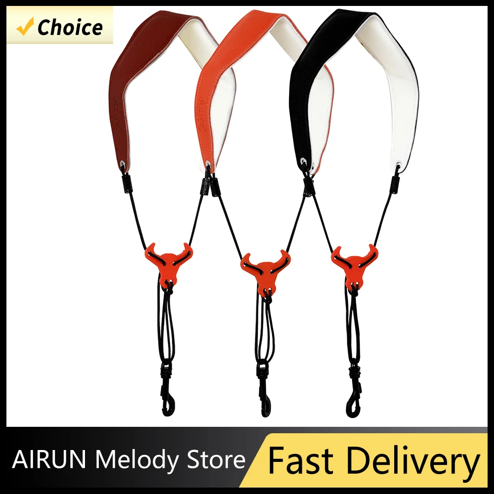 

SLADE Saxophone Strap Neck Strap Soprano Alto Saxophone Universal Strap Durable Cowhide Woodwinds Instrument Accessories Part