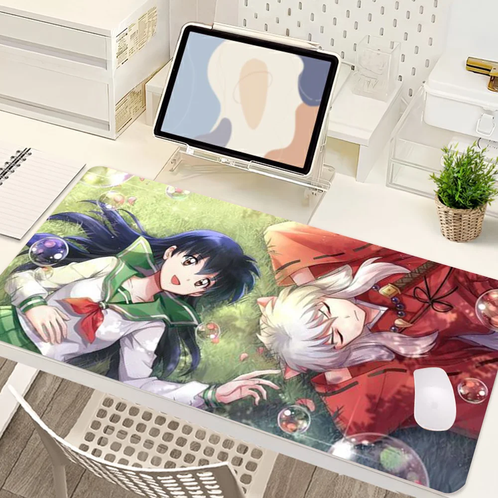 

I-Inuyasha-S and K-Kagome Anime Mousepad New Arrivals Large Gaming Mousepad L XL XXL Gamer Mouse Pad Size For Keyboards Mat