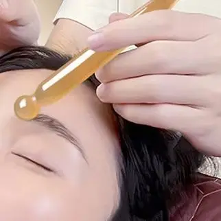 1pcs Natural Jade Stick Stone Gua Sha Facial Massage Acupunctur Point Pen Chinese Medicine Guasha Beauty Messager Tool