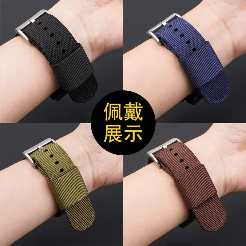 Quick Release Nylon Watchband for Casio MRW-200/AE-1200/DW-5600 GM110 GM2100 GA900 AQ-S810 Canvas Wristband for 9052/8900 Series