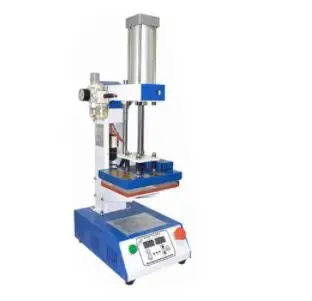 

2026 Pneumatic Curved Heater stamping machine Pneumatic Cap Heat Press Machine Leather creasing machine Apparel T-shirt